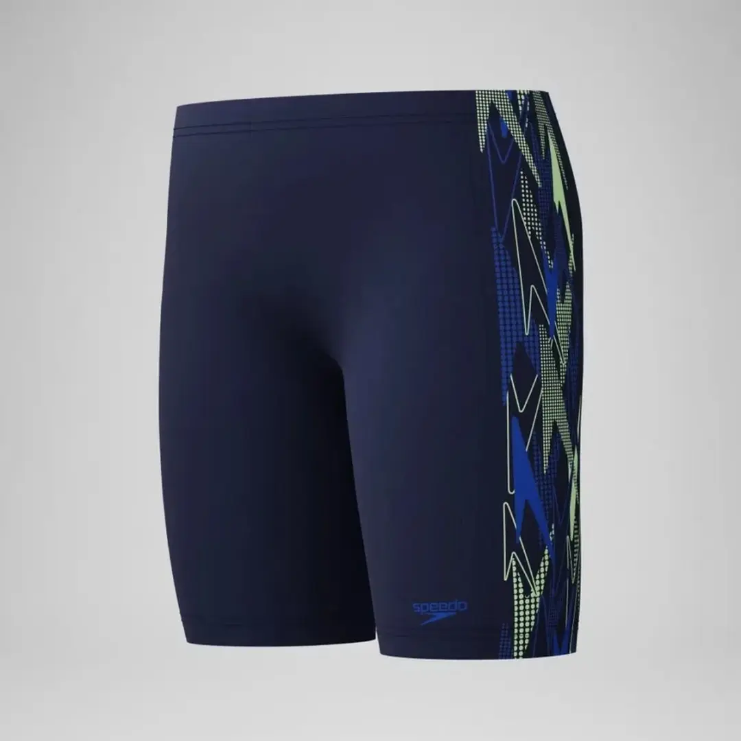 Speedo Placement Jammer Jongens 3170003 - Marine/Groen - Maat 152 - afbeelding 2 van 6
