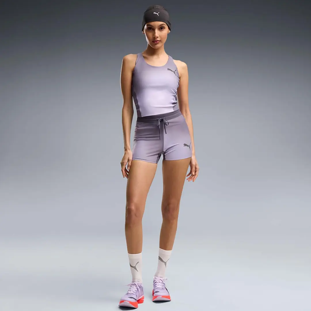 PUMA W Lightspeed AOP Crop Top - Blauw S
