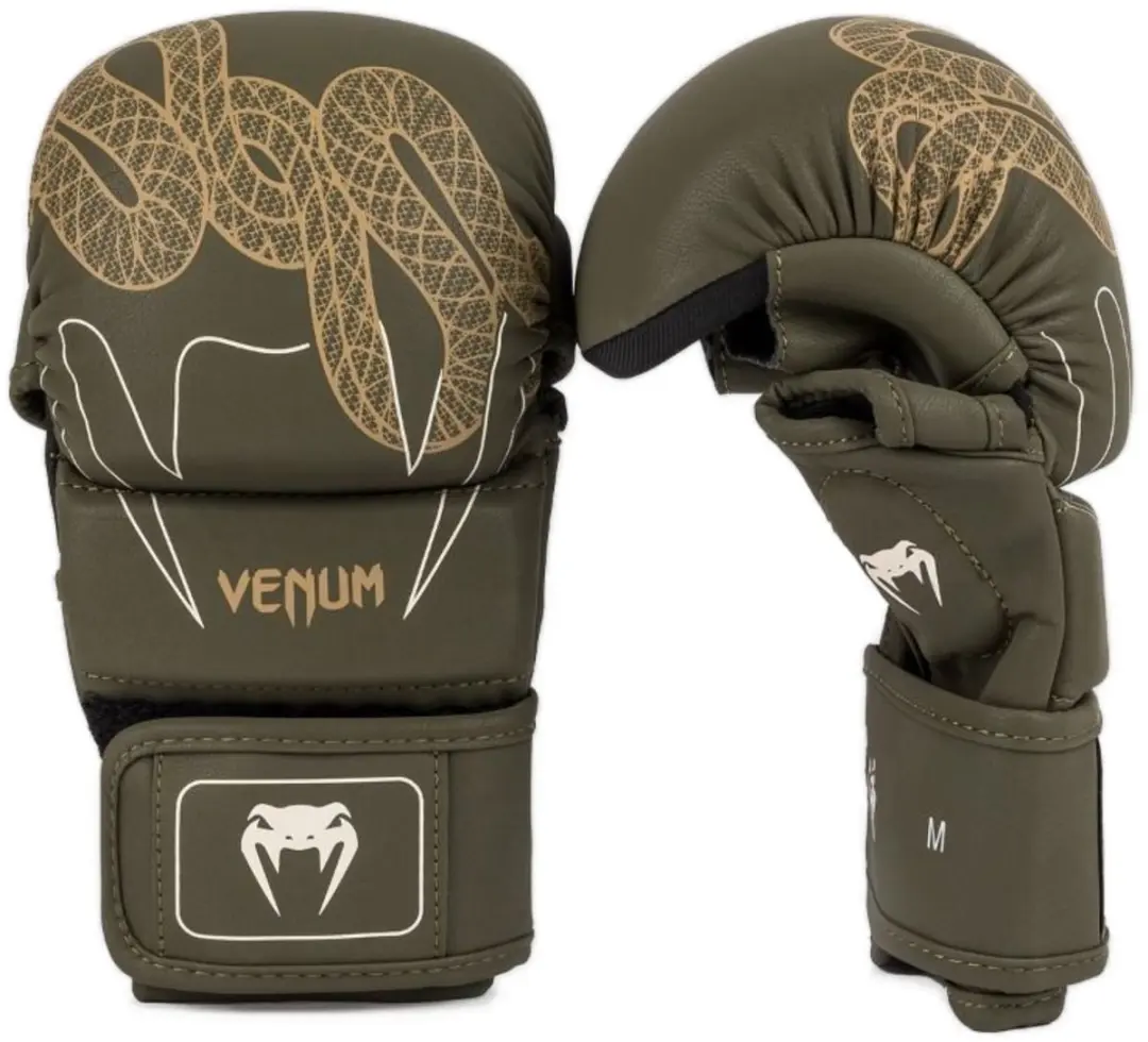 Venum Serpenti Sparring Handschoenen 8 oz - Khaki Brons - S