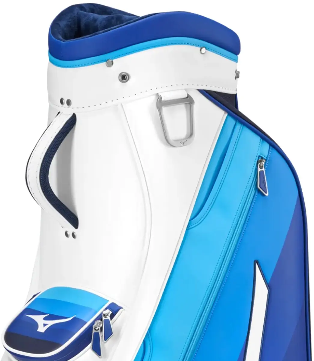 Mizuno Tour Staff 2025 Golftas Cartbag - Wit/Blauw