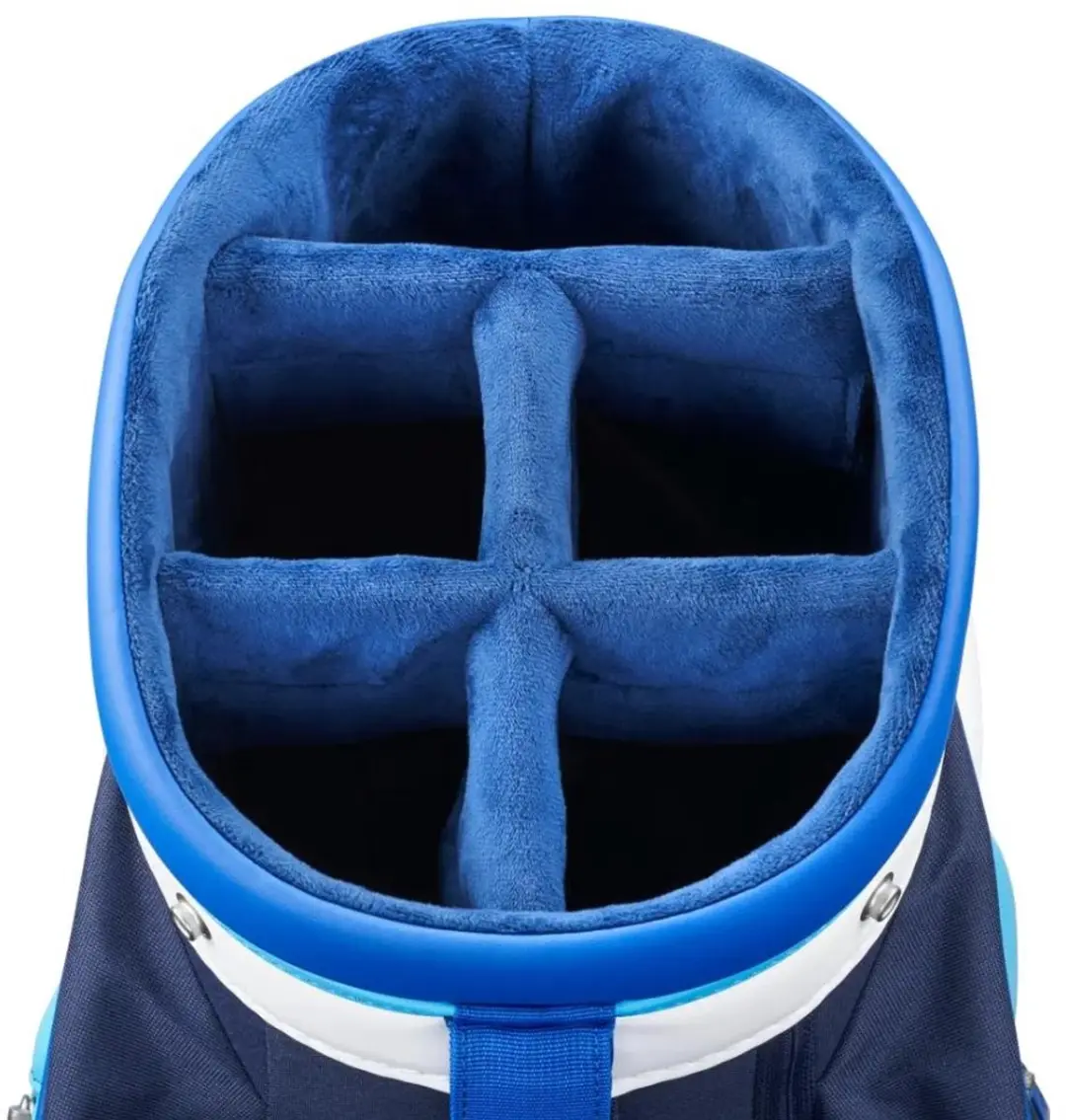 Mizuno Tour Staff 2025 Golftas Cartbag - Wit/Blauw