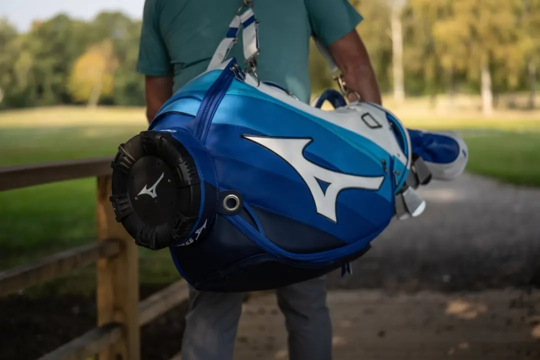 Mizuno Tour Staff 2025 Golftas Cartbag - Wit/Blauw