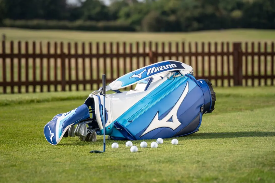 Mizuno Tour Staff 2025 Golftas Cartbag - Wit/Blauw