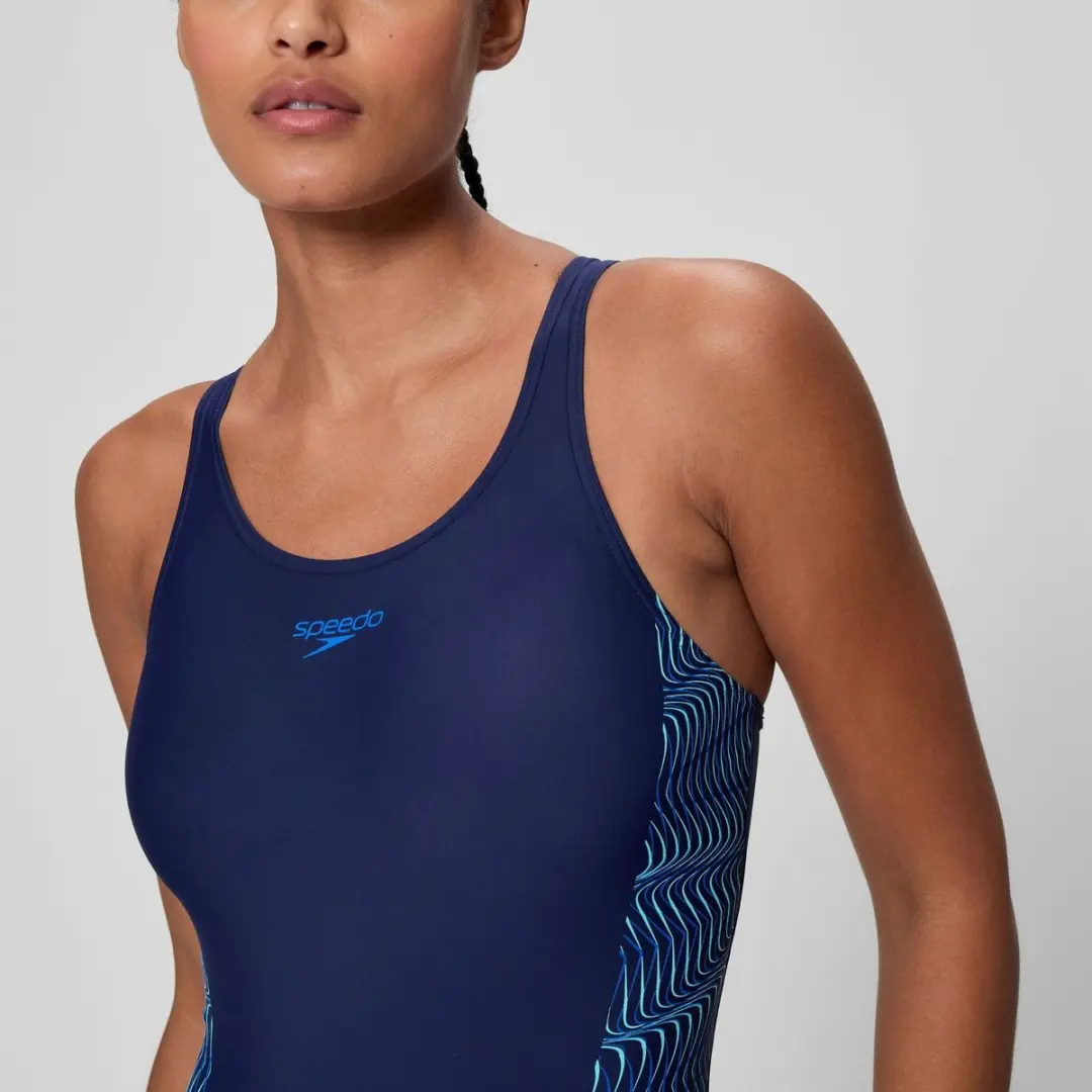 Speedo Placement Medalist Dames Sportbadpak - Marine - One Size