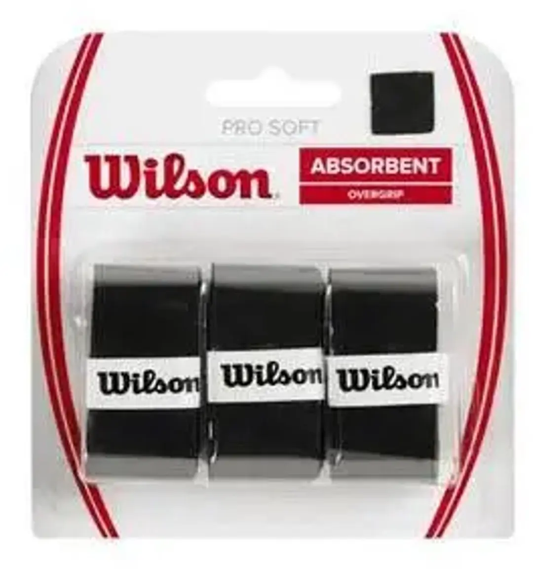 Wilson Pro Soft Overgrip 3-Pack - Zwart