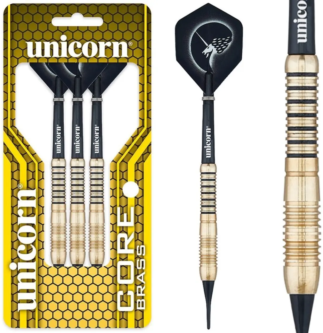 Unicorn Core Shape 2 Brass Soft Tip Dartpijlen 16g