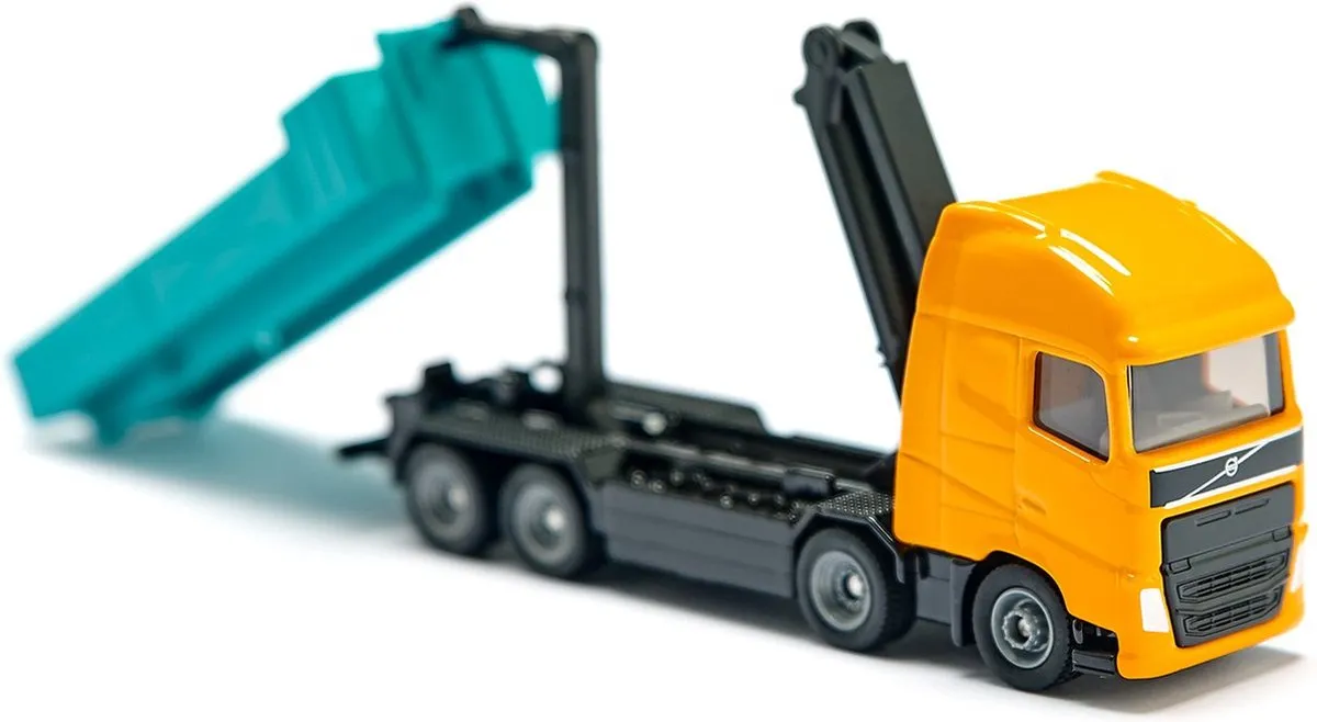 SIKU 1683 Volvo Kraantruck - Oranje/Turquoise