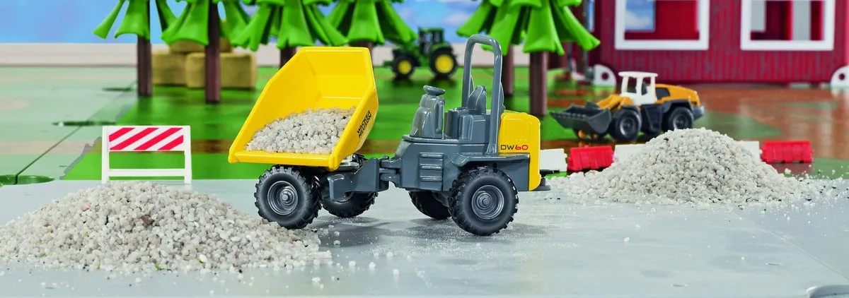 SIKU 3509 Wacker Neuson DW60 Dumper 1:50 - Geel/Grijs Metaal/Kunststof