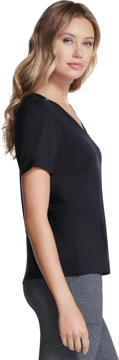 Skechers Pima V-Neck Tee Dames - M - Multicolor - afbeelding 3 van 3