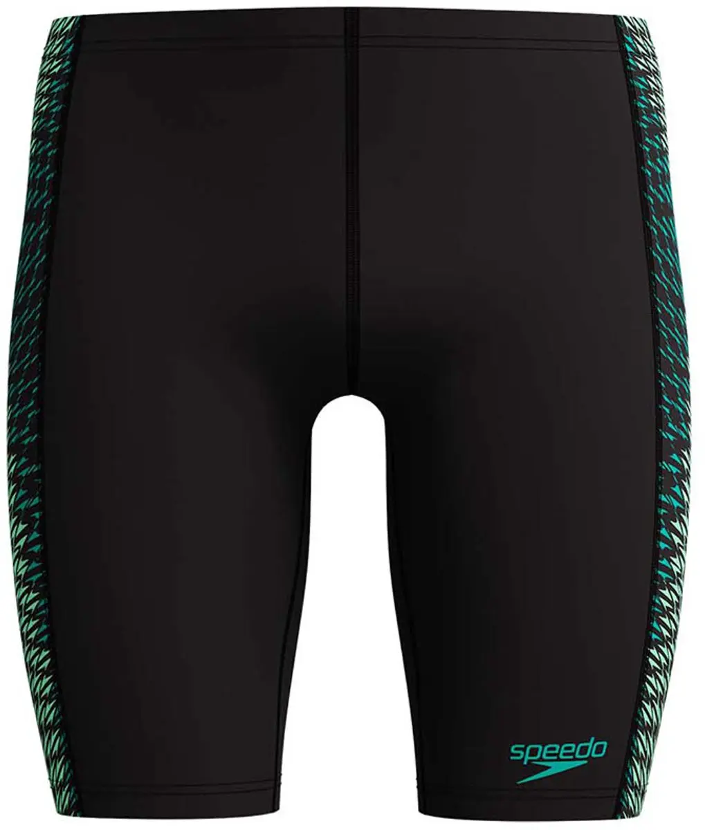 Speedo Eco+ Tech Panel Jammer Heren M - Zwart/Aqua