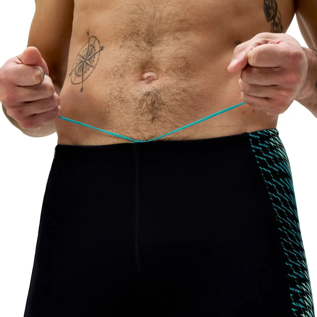 Speedo Eco+ Tech Panel Jammer Heren M - Zwart/Aqua