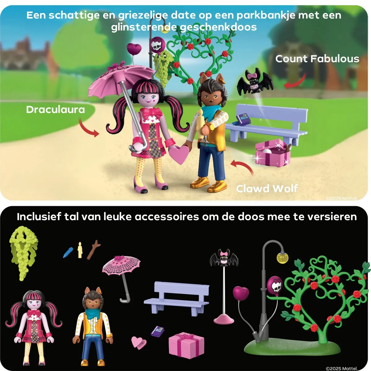 Playmobil Monster High Draculaura & Clawd 72043 - Meerkleurig