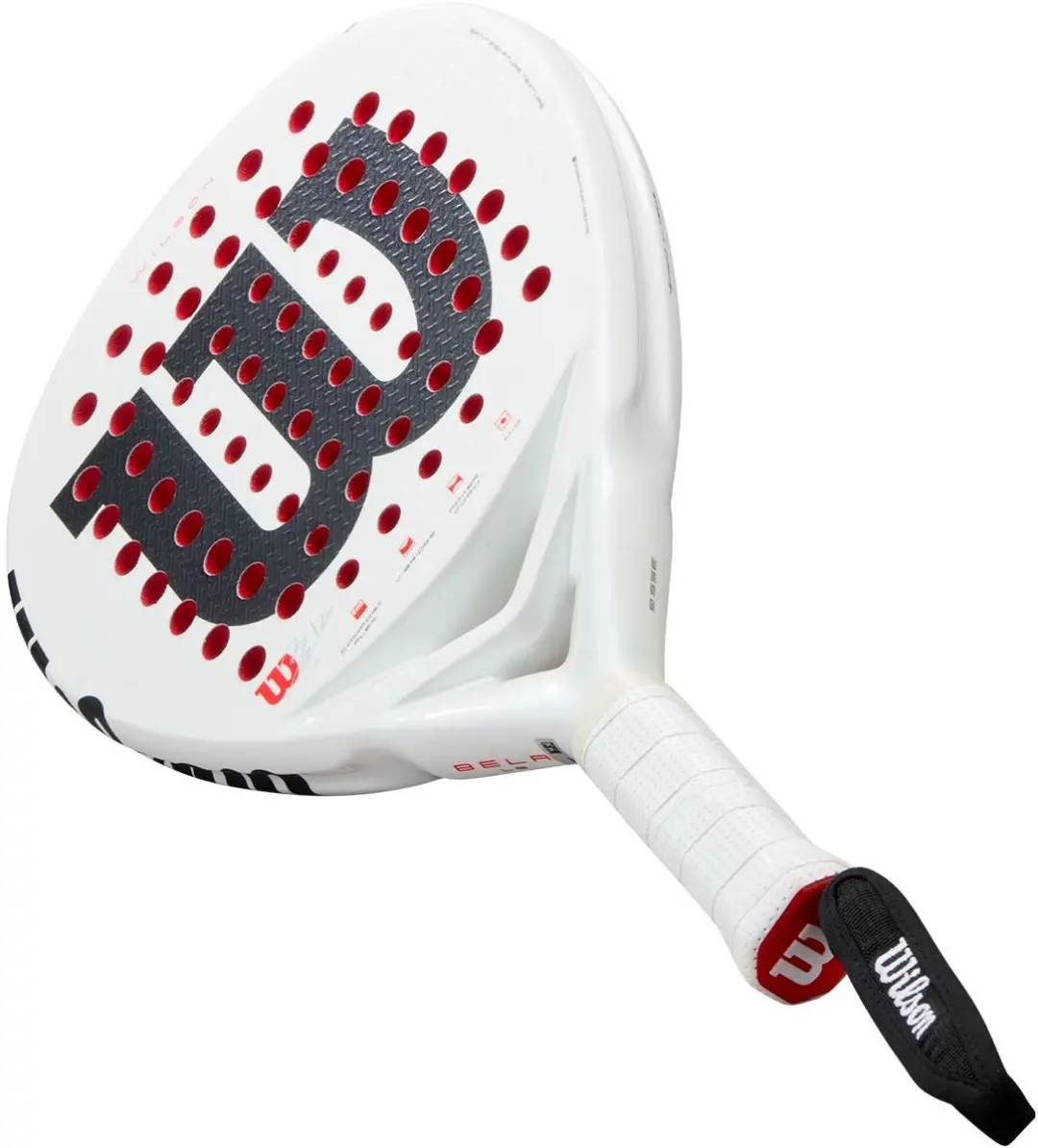 Wilson Bela Ls V3 Padelracket - Wit/Rood - afbeelding 2 van 6