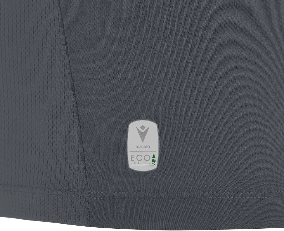 Macron Charon Eco Shirt Korte Mouw Heren - L - Antraciet