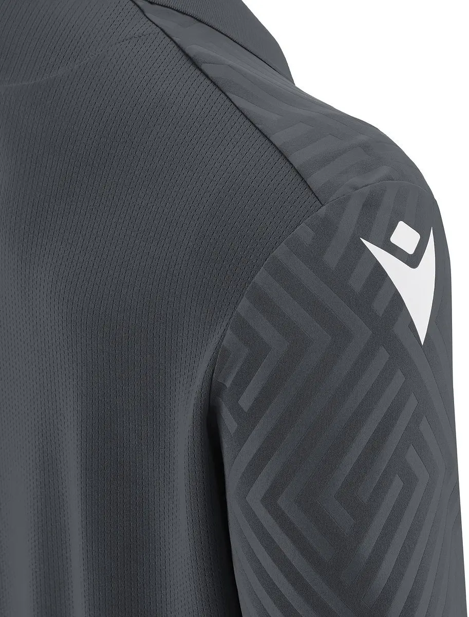Macron Charon Eco Shirt Korte Mouw Heren - L - Antraciet