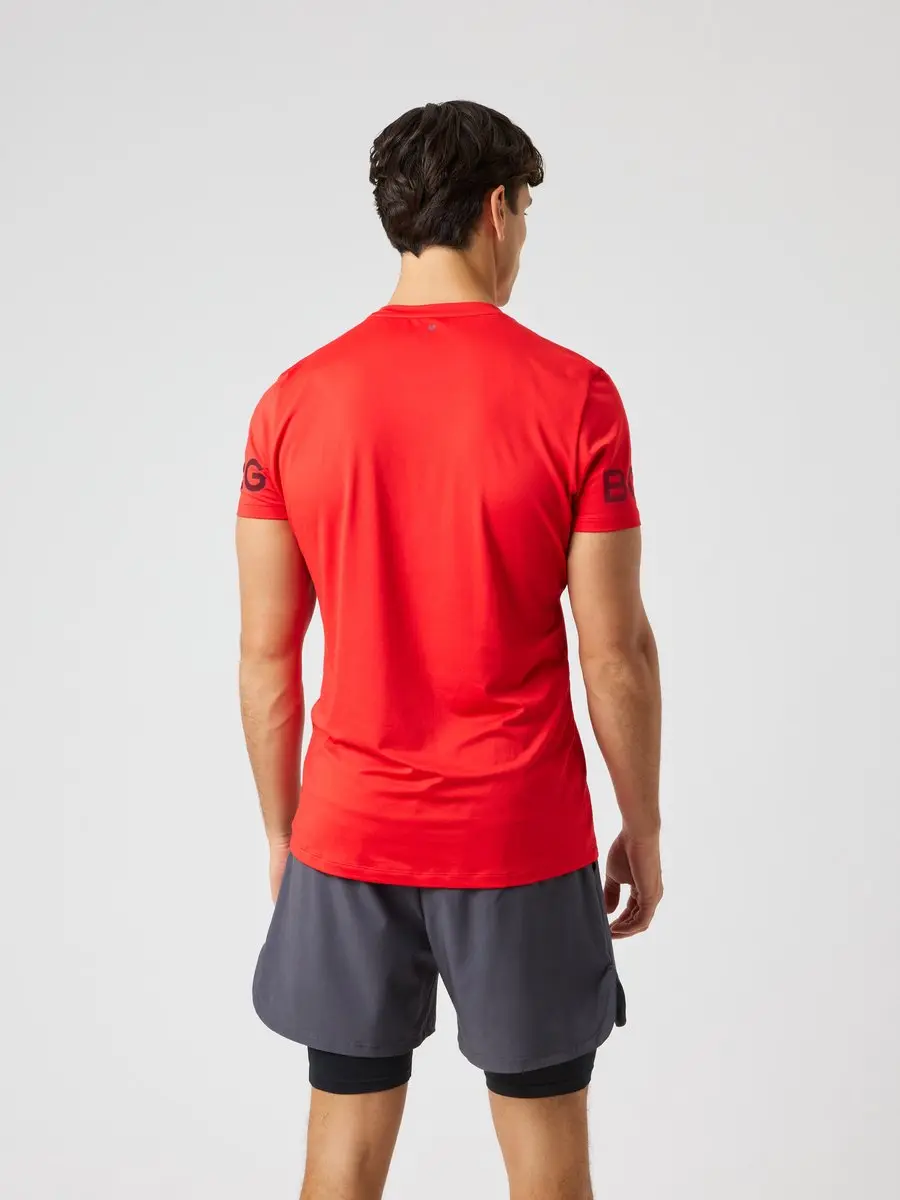 Björn Borg Heren Sportshirt Korte Mouw - XL - Gerecycled Polyester