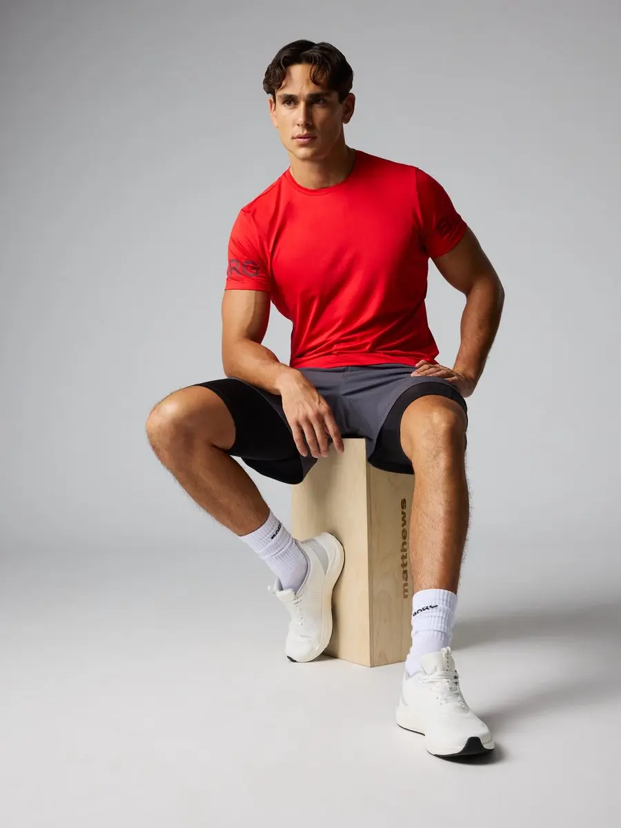 Björn Borg Heren Sportshirt Korte Mouw - XL - Gerecycled Polyester