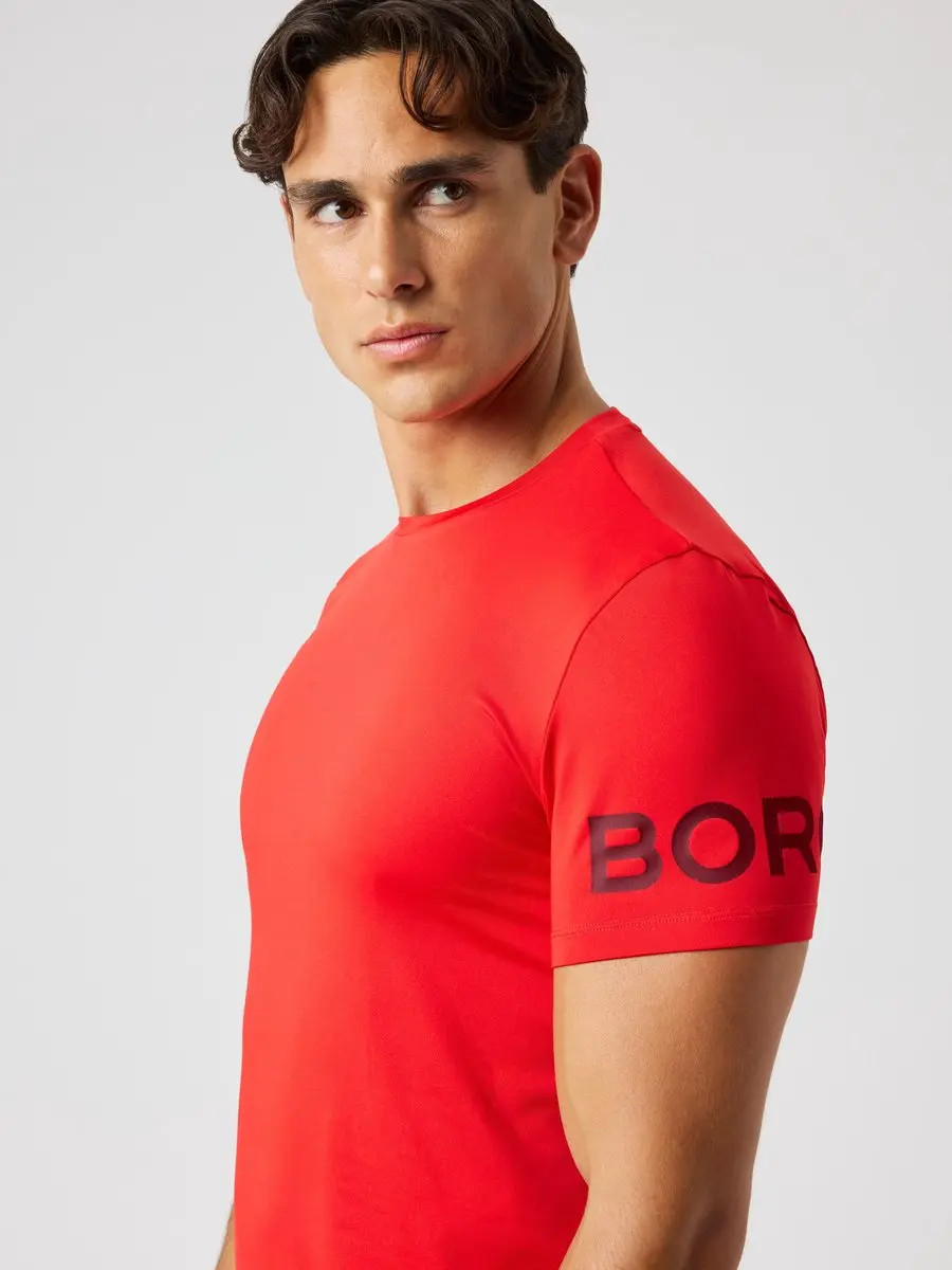 Björn Borg Heren Sportshirt Korte Mouw - XL - Gerecycled Polyester