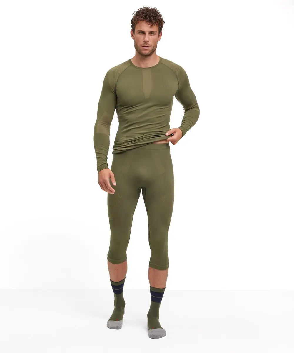 Falke Warm 3/4 Functioneel Ondergoed Heren - XXL - Groen