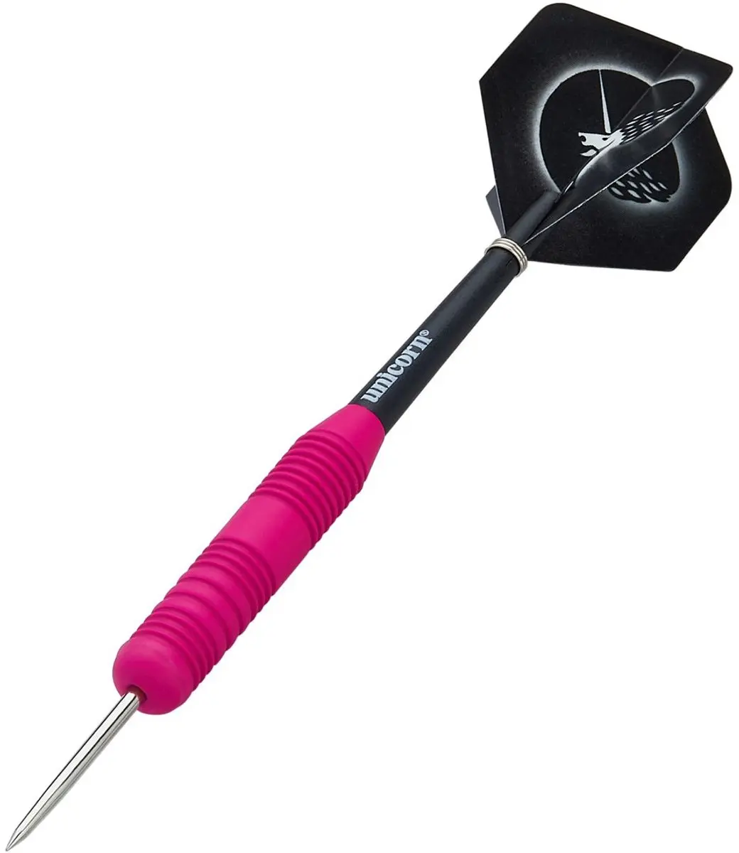 Unicorn Core Plus Rubberised Dartpijlen 3 Stuks - Roze