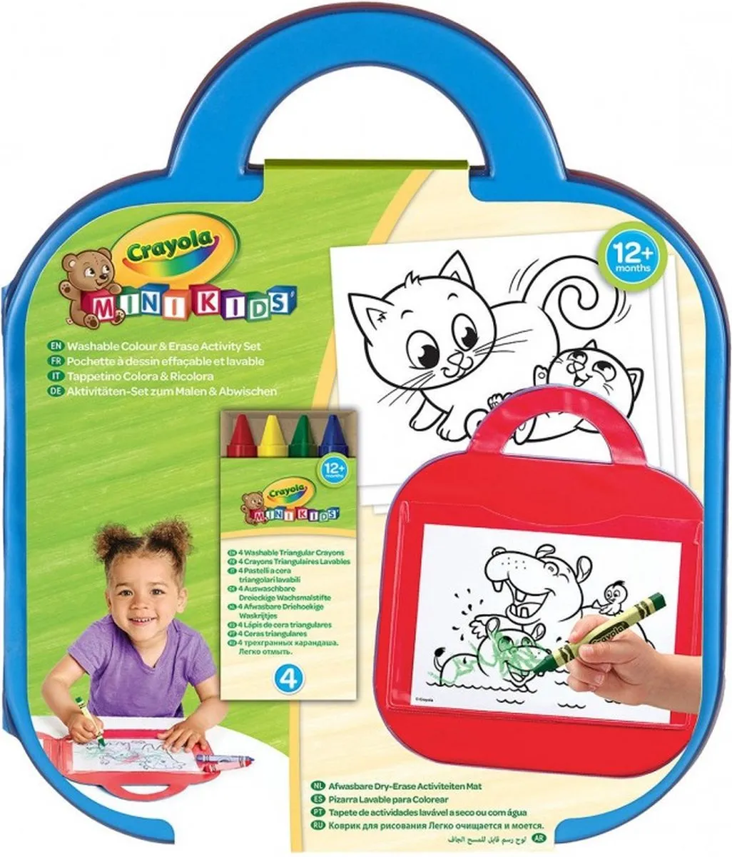 Crayola Mini Kids Afwasbare Dry-Erase Activiteitenmat