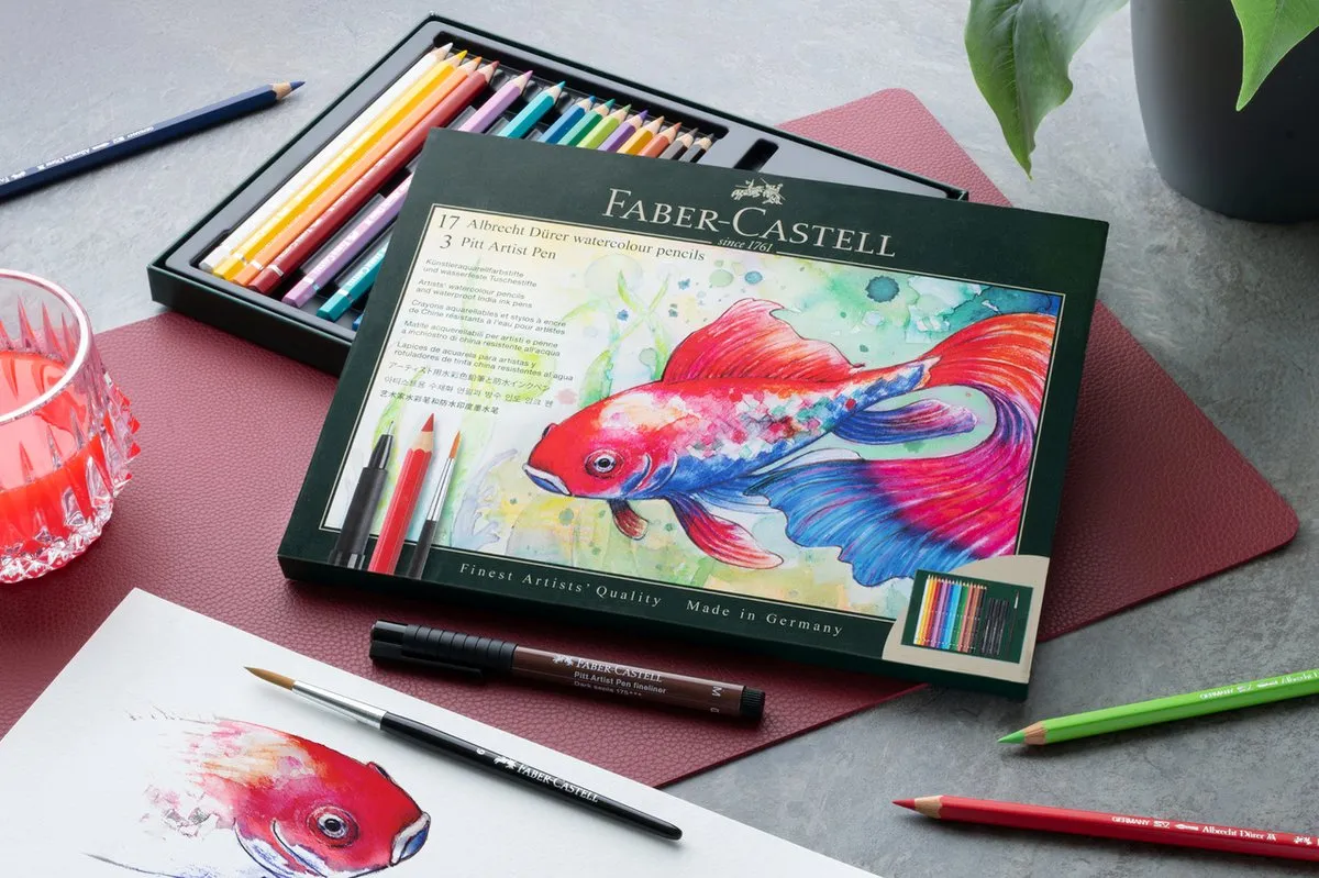 Faber-Castell Albrecht Dürer & Pitt Artist Pen Set 21-delig - 17 Kleuren