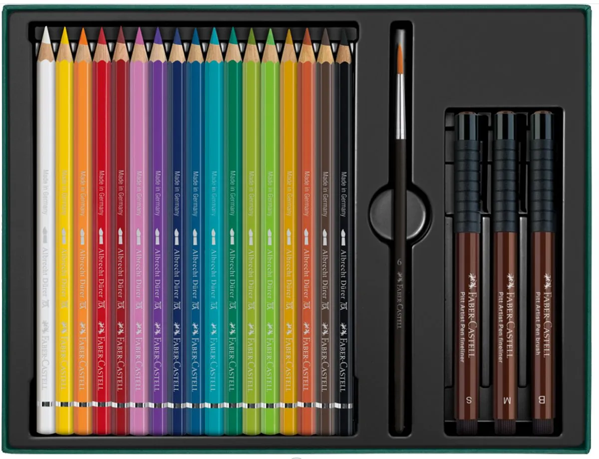 Faber-Castell Albrecht Dürer & Pitt Artist Pen Set 21-delig - 17 Kleuren