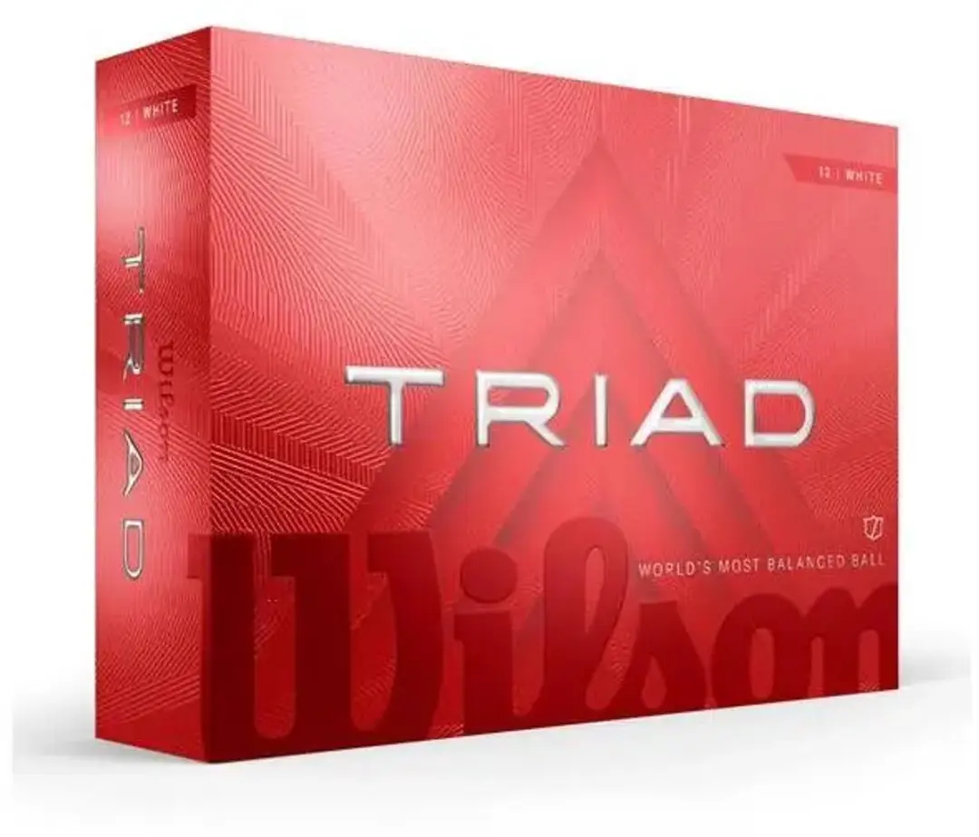 Wilson Triad Golfballen Wit - 12 Stuks - afbeelding 4 van 4