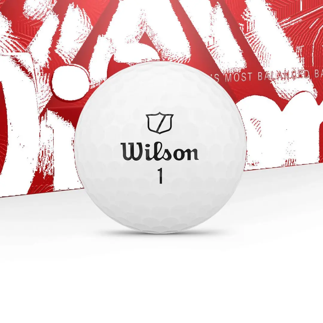 Wilson Triad Golfballen Wit - 12 Stuks - afbeelding 3 van 4