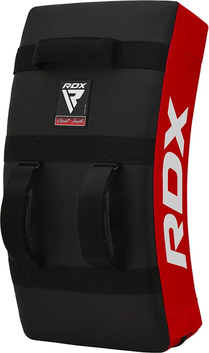 RDX Sports T1 Gel Padded Curved Kick Shield - Rood