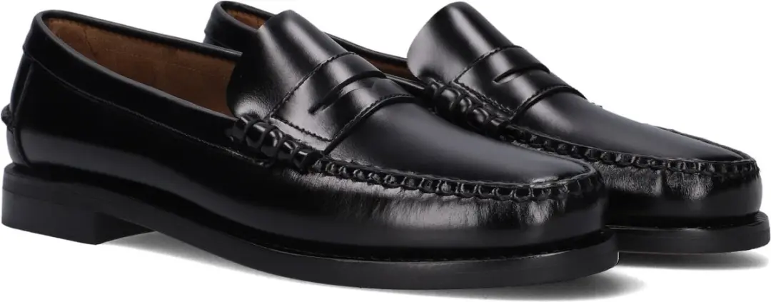 Sebago Classic Dan Waxy Instappers 43.5 - Zwart