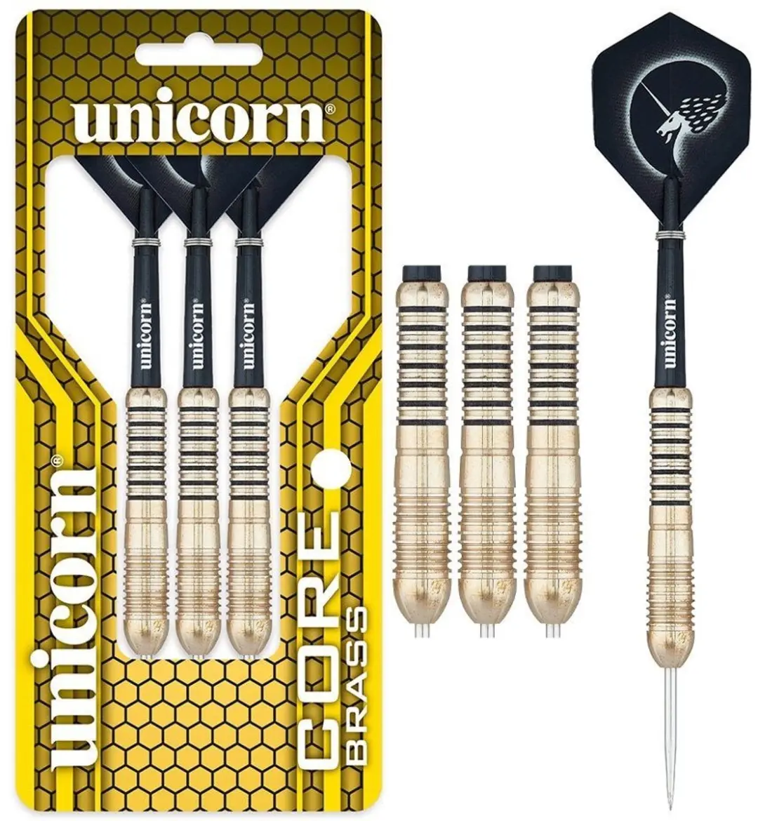 Unicorn Core Shape 2 Brass Dartpijlen