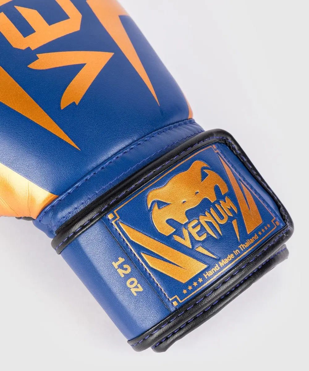 Venum Elite Bokshandschoenen 12 oz - Royal Blue Gold