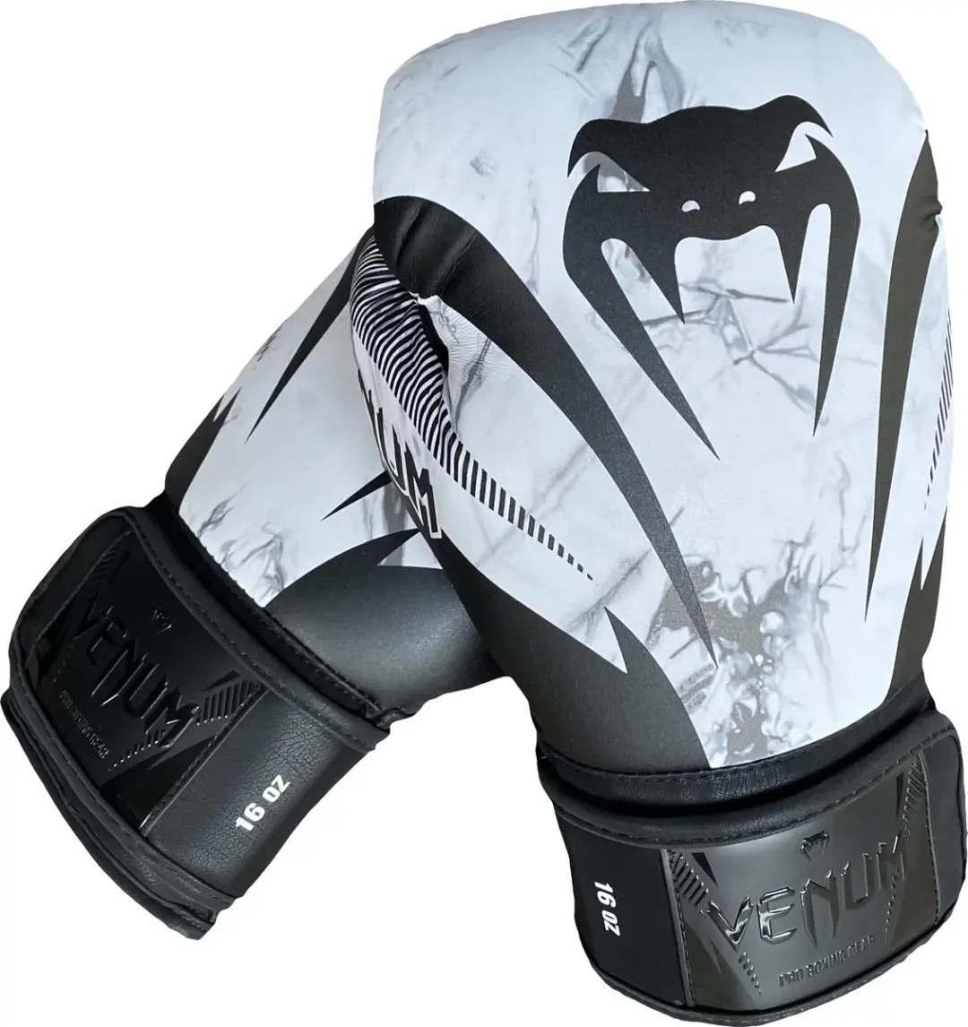 Venum Impact Muay Thai Bokshandschoenen 12 oz - Wit/Zwart