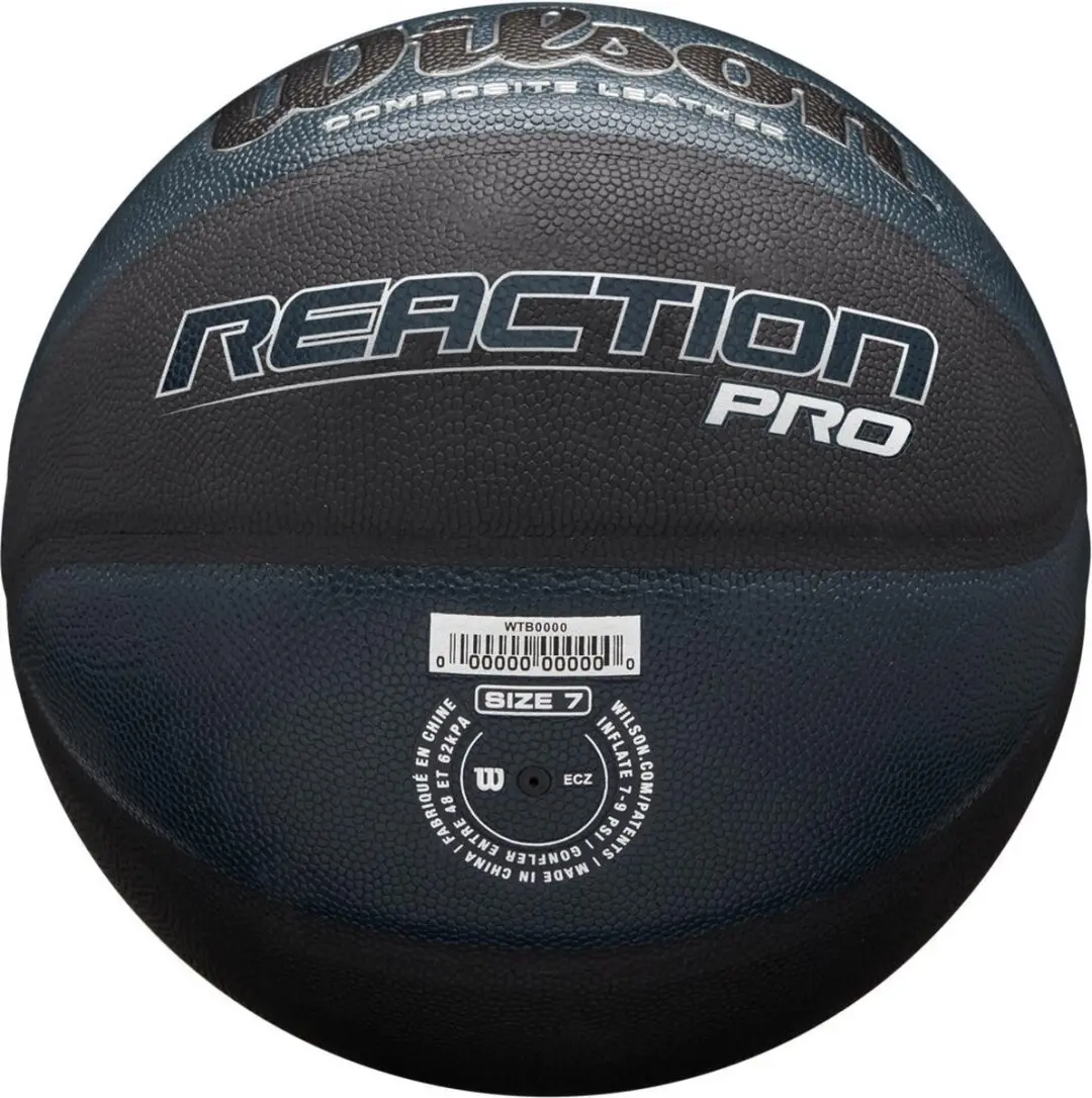 Wilson Reaction Pro Comp Basketbal Maat 7 - Zwart/Blauw