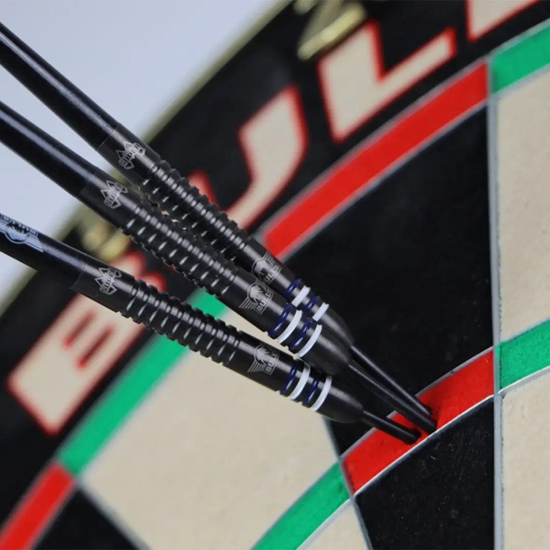 Bull's Mario Vandenbogaerde E2 90% Dartpijlen - 3 Stuks - Zwart