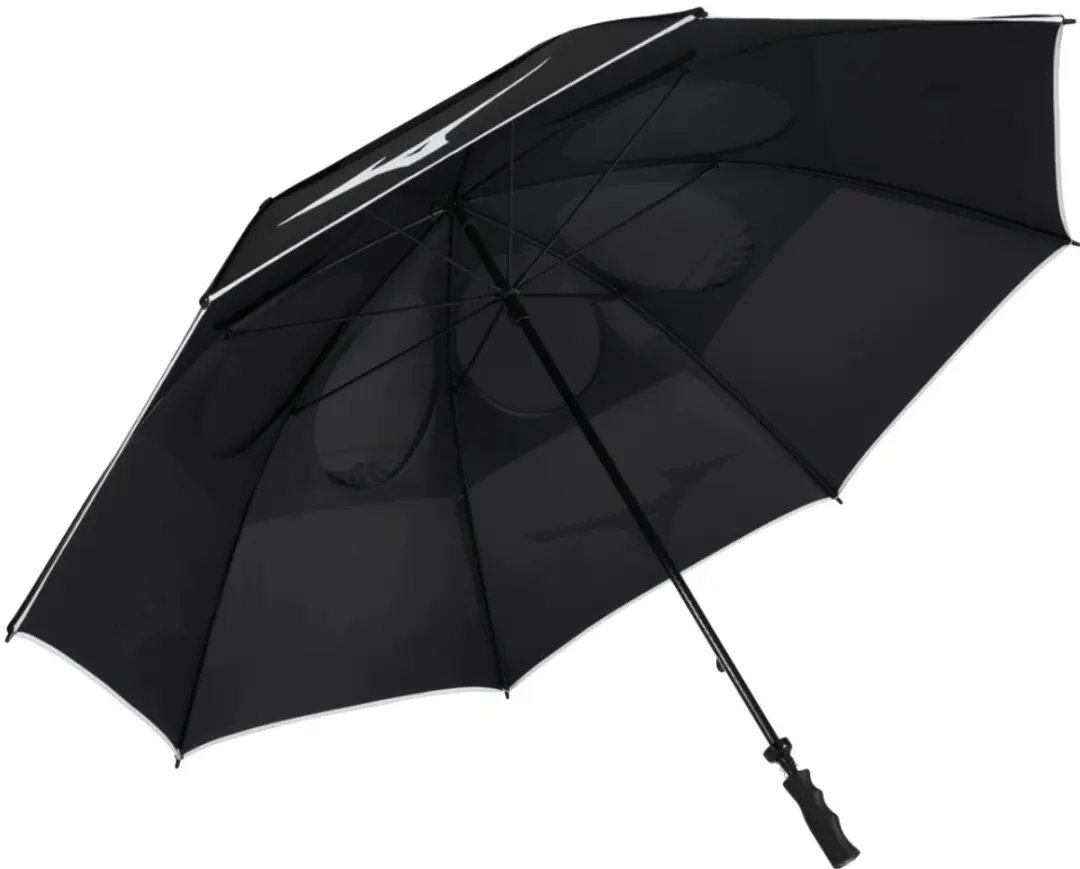 Mizuno Tour-25 Twin Canopy Golfparaplu - Zwart