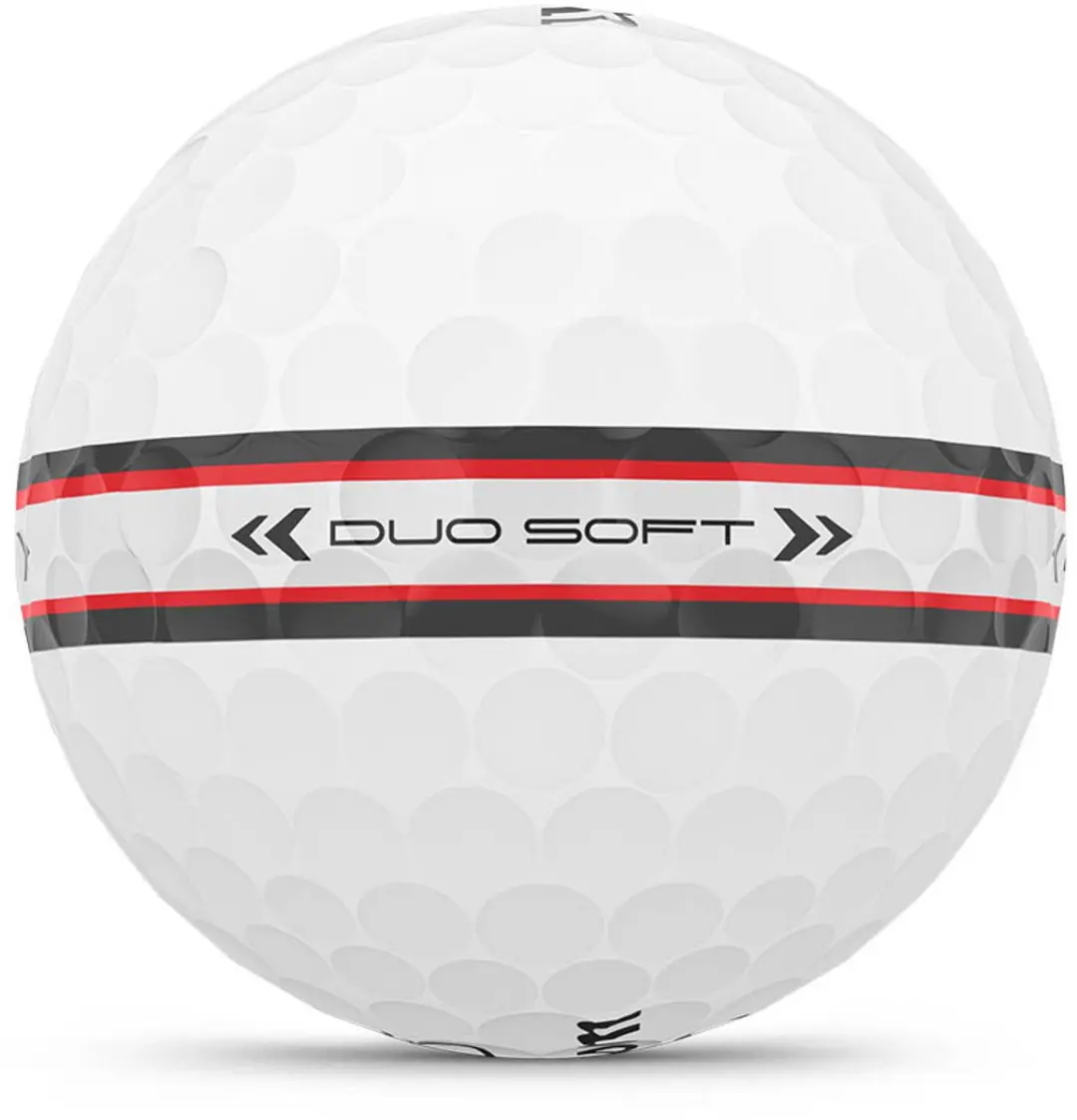Wilson DUO Soft TRK360 Golfballen 12 Stuks - Wit/Rood
