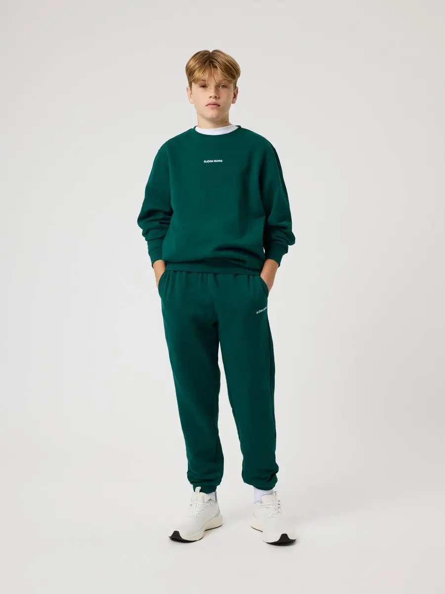 Björn Borg Classic Trui Kinderen - Maat 170 - Rain Forest Groen