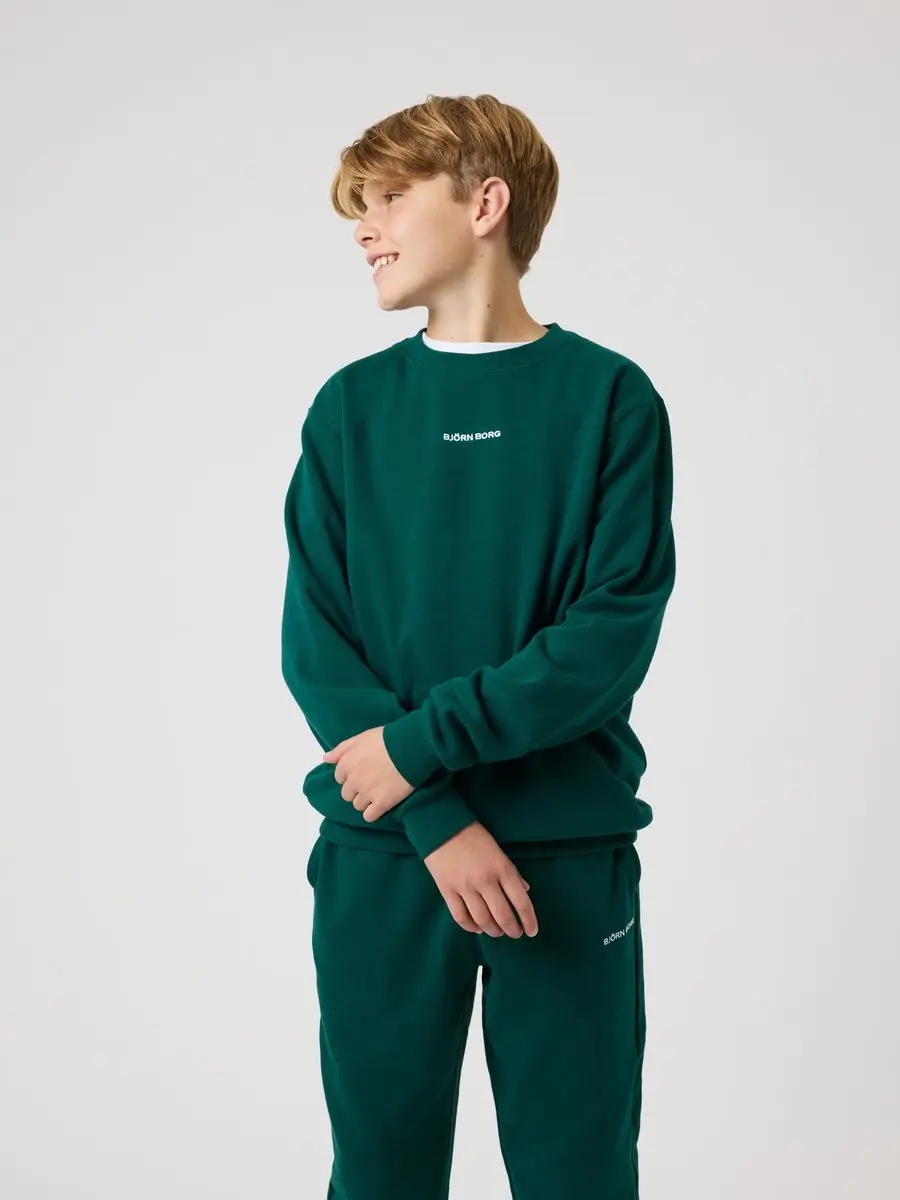 Björn Borg Classic Trui Kinderen - Maat 170 - Rain Forest Groen