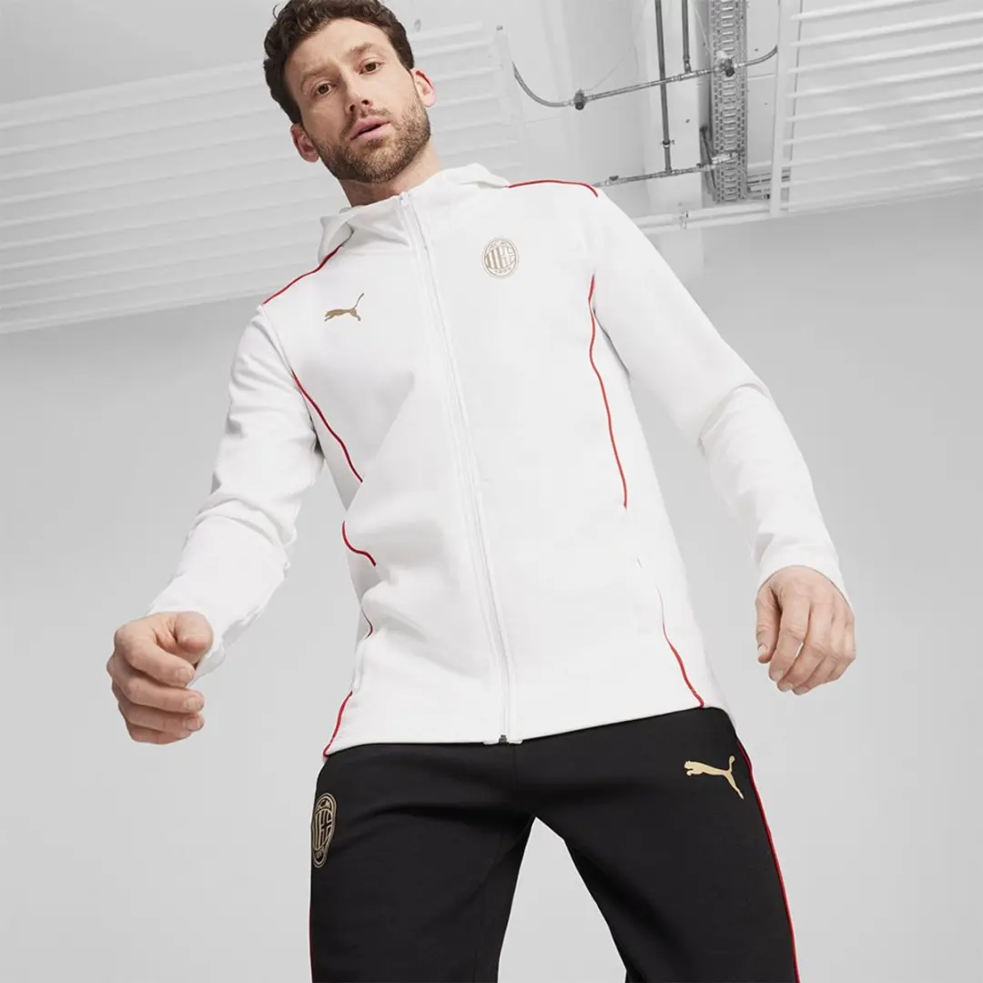 PUMA AC Milan Casuals Hoodie Wit