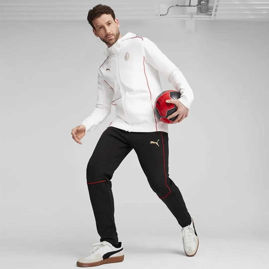 PUMA AC Milan Casuals Hoodie Wit - 2XL