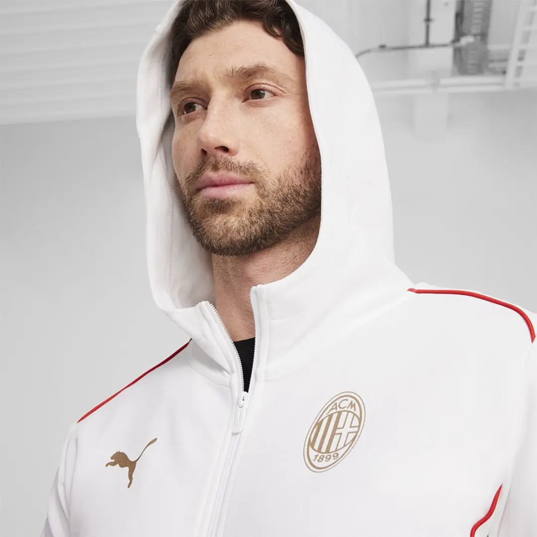 PUMA AC Milan Casuals Hoodie Wit - 2XL