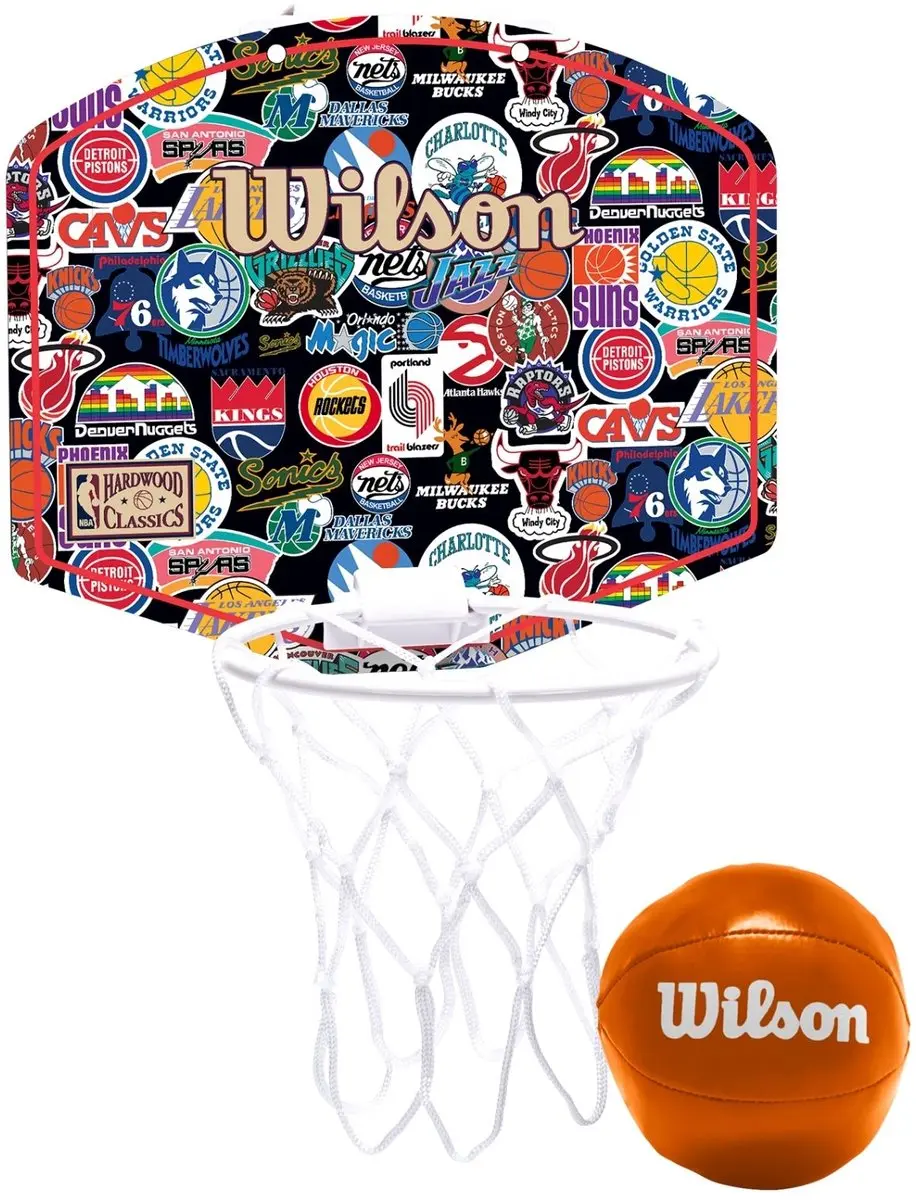 Wilson NBA Team Retro Mini Basketbalring