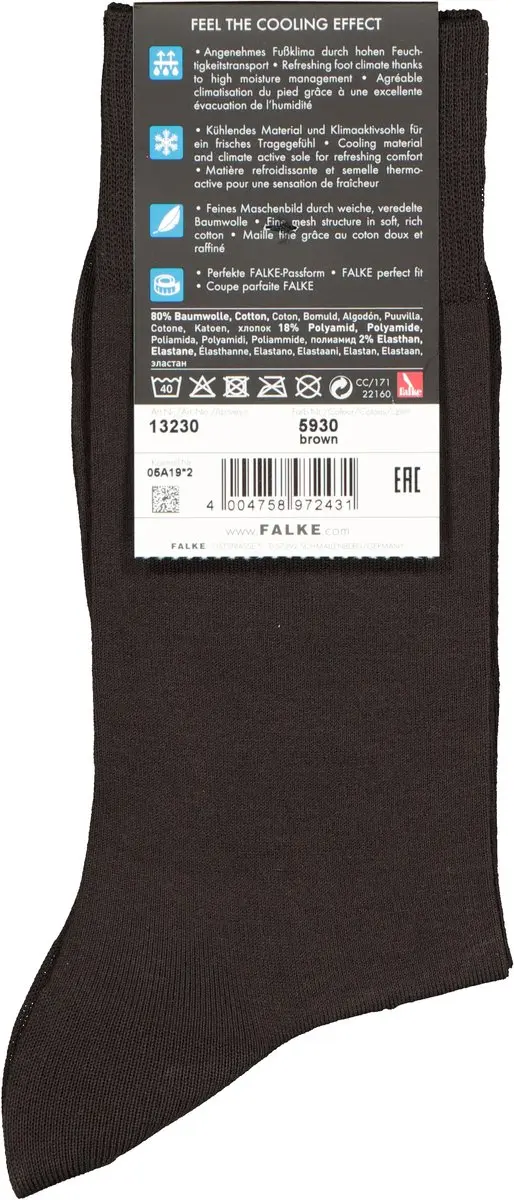 Falke Cool 24/7 Herensokken - Donkerbruin