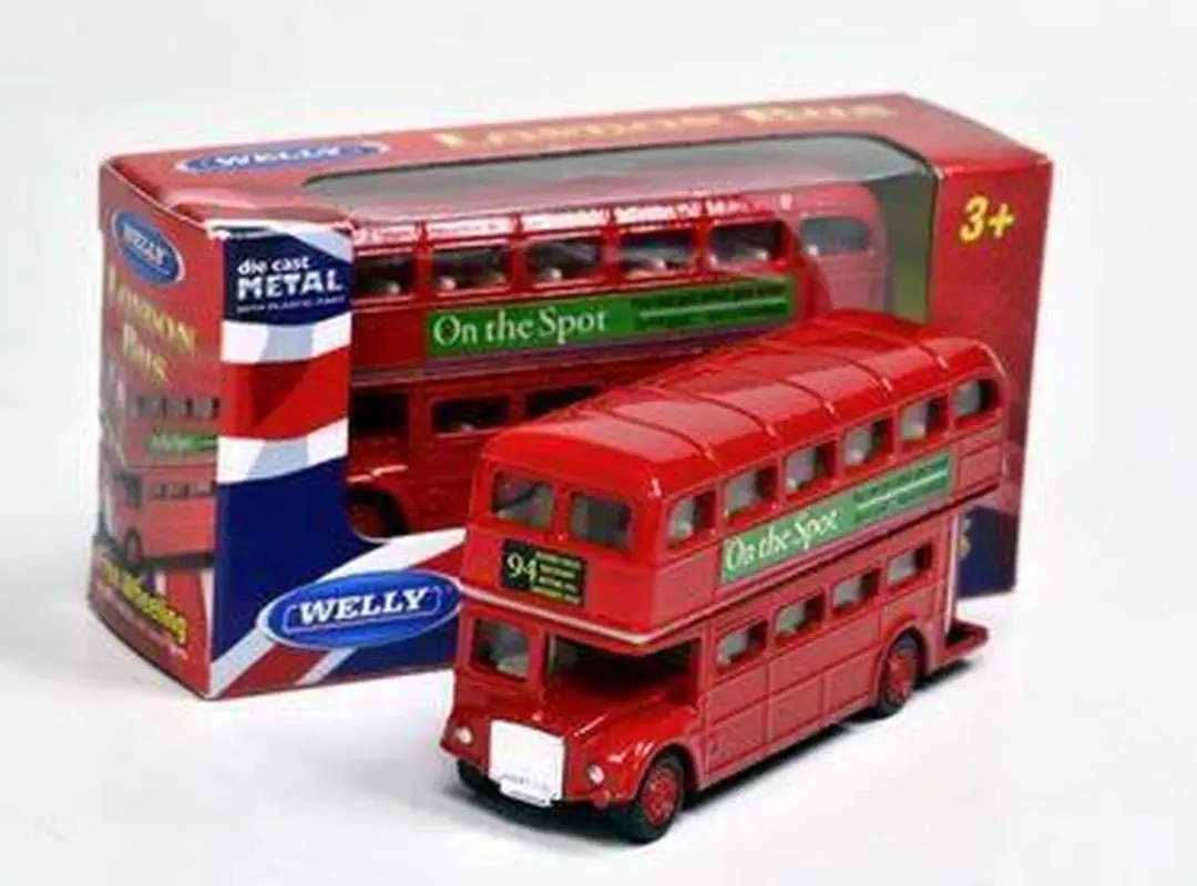 Goki London Bus Modelauto - 12cm - Rood