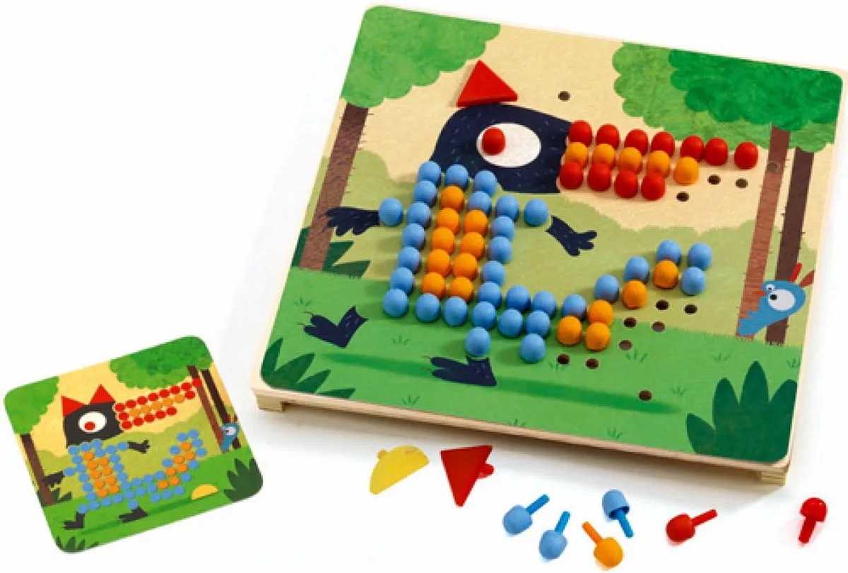Djeco Mosaïco Rigolo Pedagogisch Spel - Multi