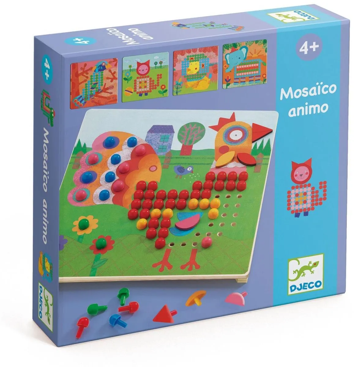 Djeco Mosaïco Rigolo Pedagogisch Spel - Multi