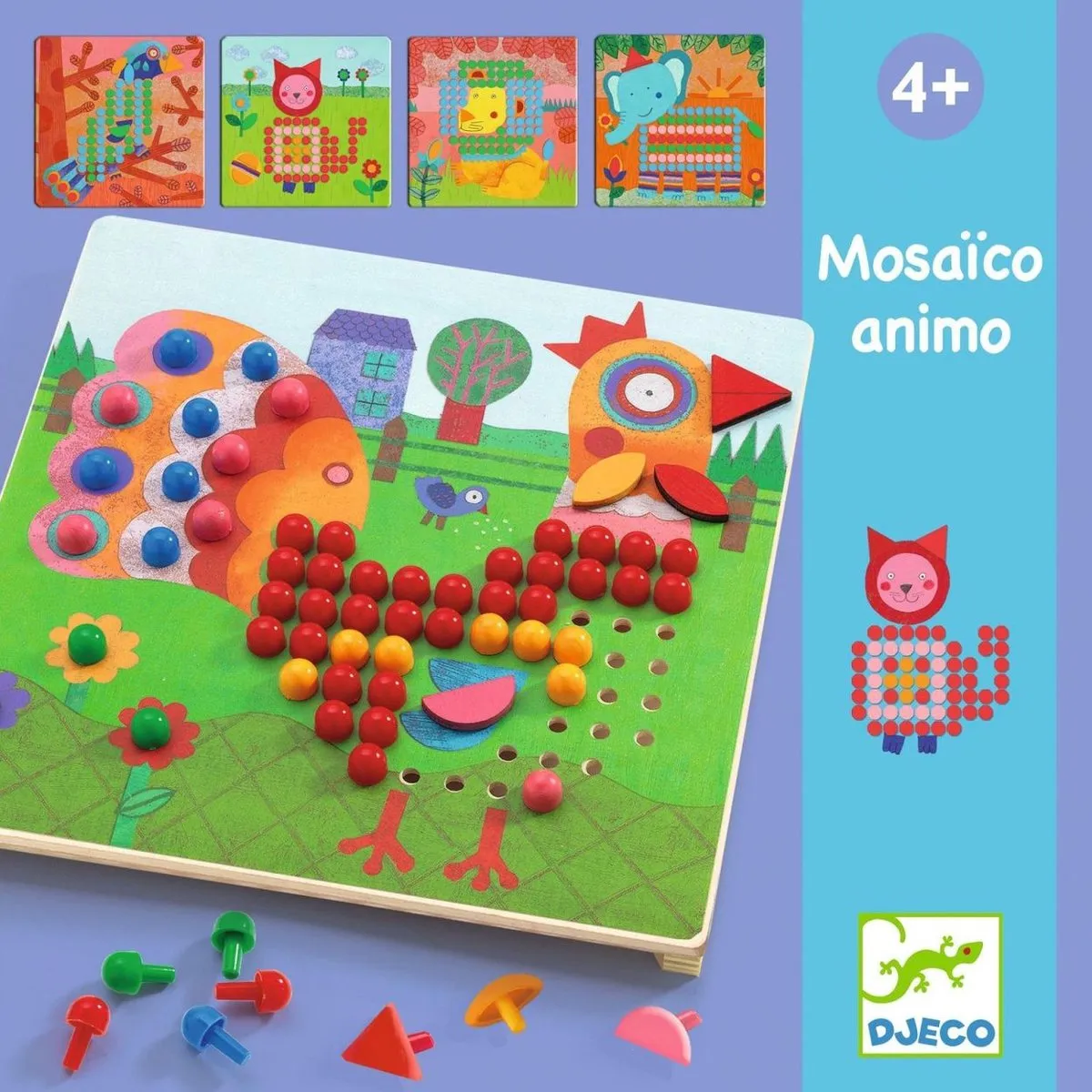Djeco Mosaïco Rigolo Pedagogisch Spel - Multi