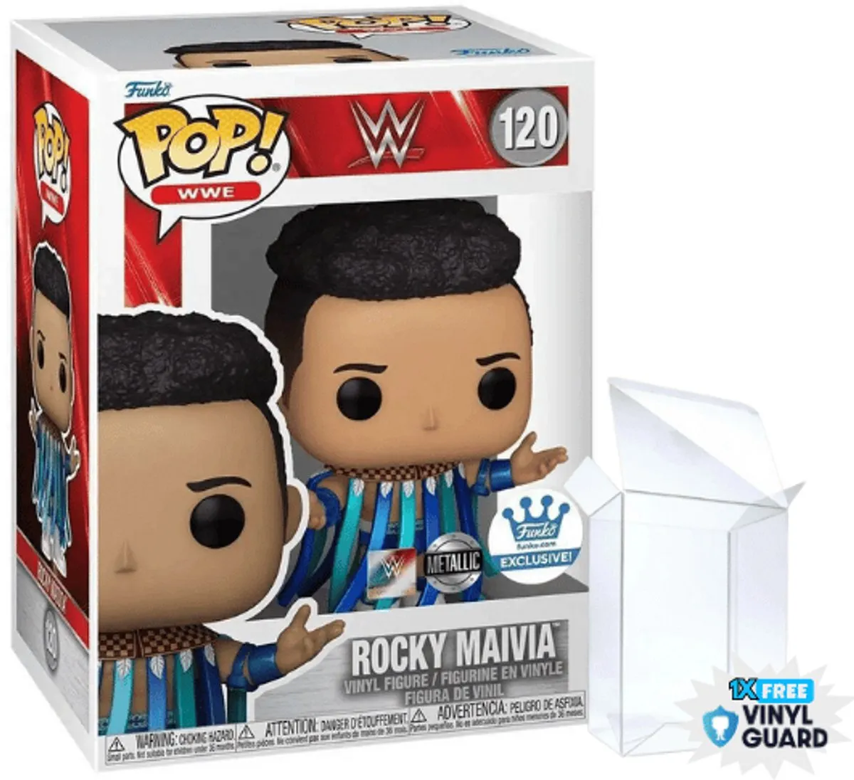 Funko Pop! WWE Rocky Maivia Metallic - Multi - afbeelding 2 van 2